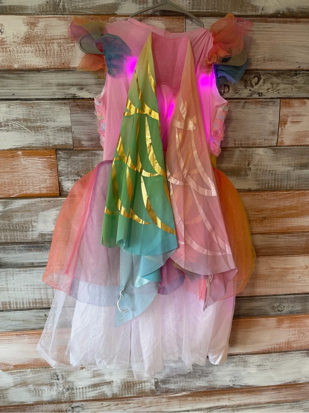 Target Light-Up Pink Floral Rainbow Tulle Costume Dress